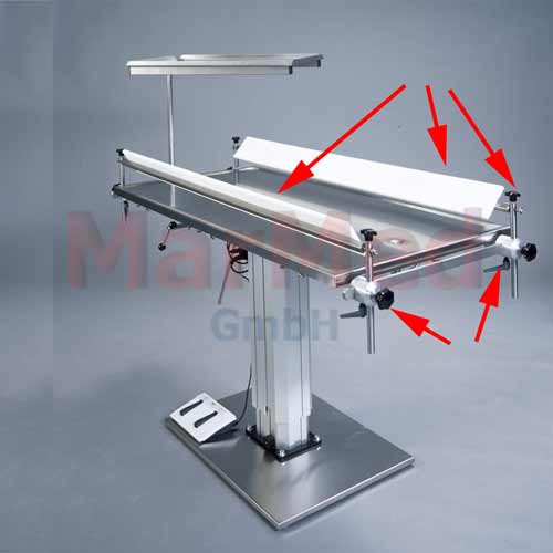 V-top panels for MarMed surgical tables
