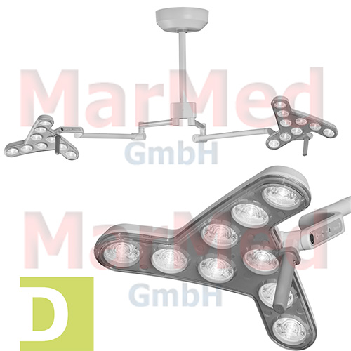 OP-Leuchte Derungs TRIANGO 100-1C DUO,