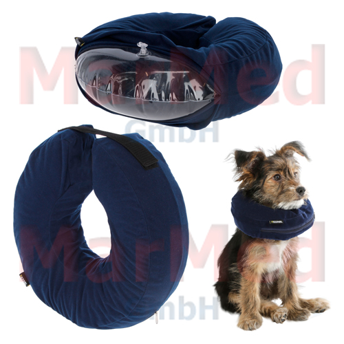 Aufblasbare Hunde-Halskrause, Größe M,