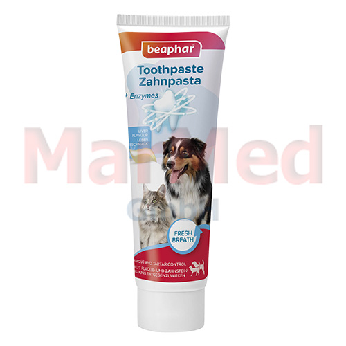Zahnpaste mit Lebergeschmack, Tube mit