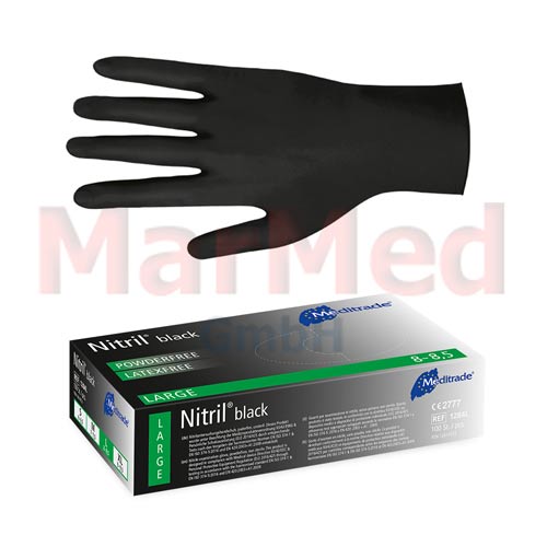 Examination gloves Nitril Black, size S,