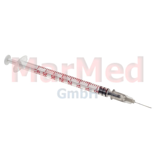 Insulin syringe 1 ml, U-40, 100 pcs,