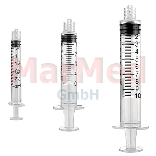 Einwegspritze 2 ml, 100 St., 3-teilig,