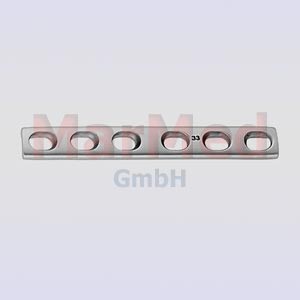 Knochenplatte 6 Löcher, 73 mm Länge