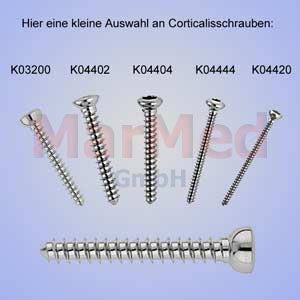 Corticalisschraube Ø 2,0 x 8 mm, 5 St.,