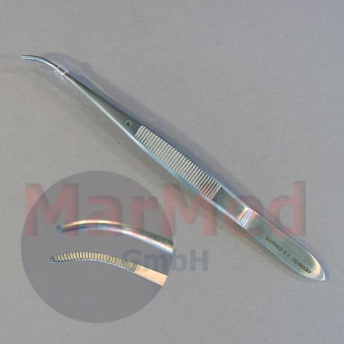 Irispinzette Gräfe 10 cm, gebogen