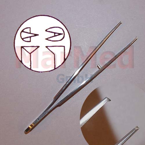 Irispinzette Gräfe 10 cm, gerade,