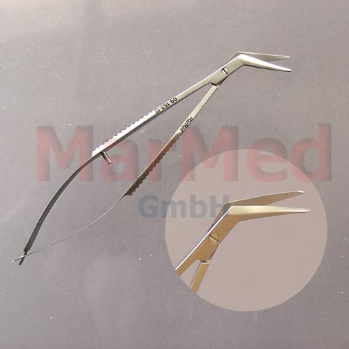 Hornhautschere Castroviejo, 10 cm,
