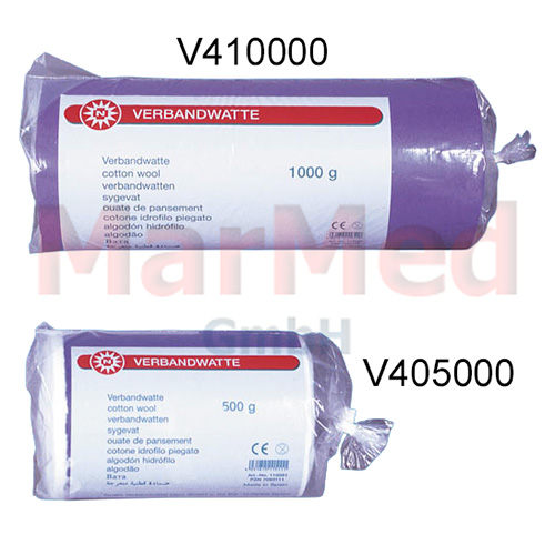 Verbandwatte 20 cm breit, 500 g gerollt