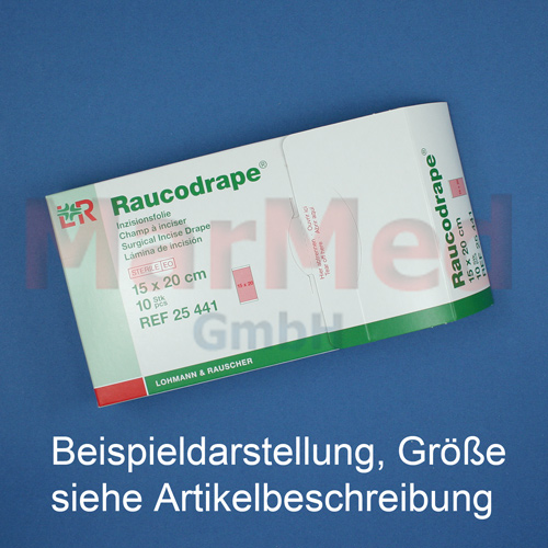 Inzisionsfolie Raucodrape, Klebefläche