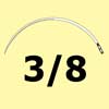 Spring Eye Surgical Needles 3/8 circle
